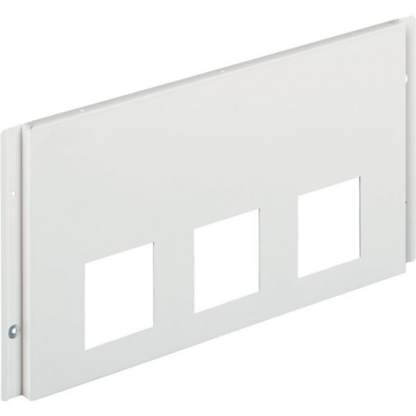 Front panel white height 30 cm for 3 devices modularity 506E