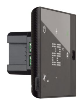 Flush mount thermostat black 230V