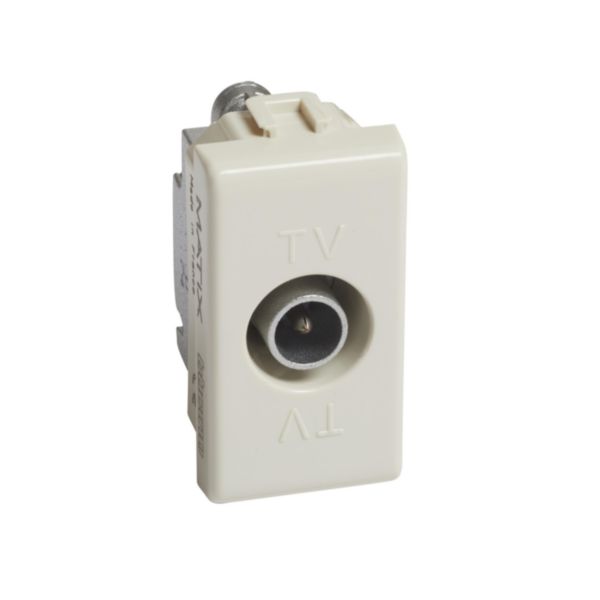 Star coaxial socket for single-user aerial systems