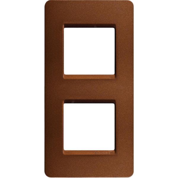 Matix - plate 2+2 vertical Terracotta