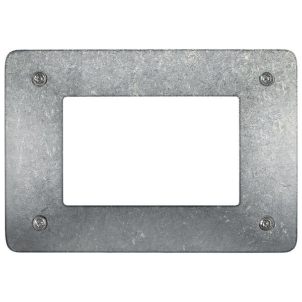 Cover plate - 3 modules - anti-tamper