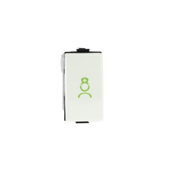 Cancellation WC call. NC pushbutton with icon nurse green color, to be installed in the bathroom attached to the patient's room