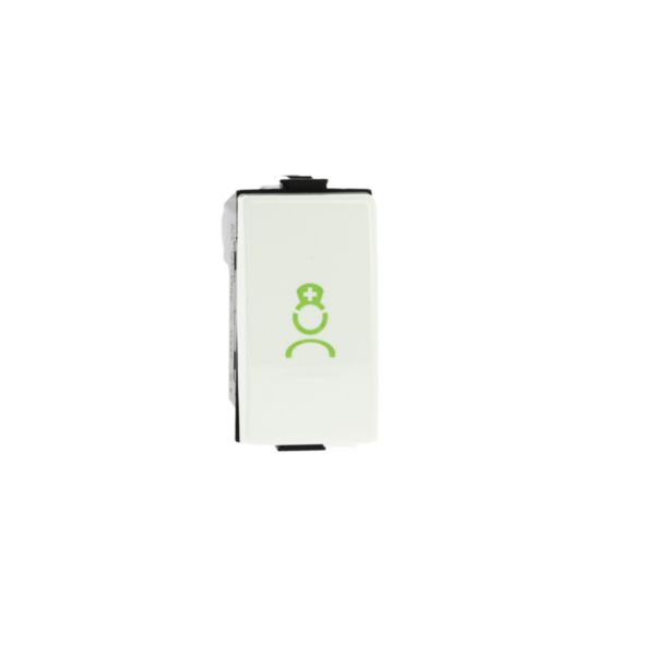Cancellation WC call. NC pushbutton with icon nurse green color, to be installed in the bathroom attached to the patient's room