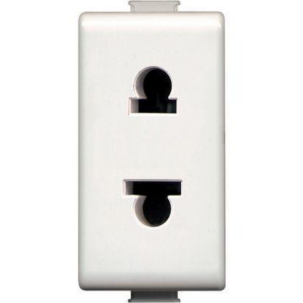 Socket euroamerican standard 2P - 16A - 127/250Vac
