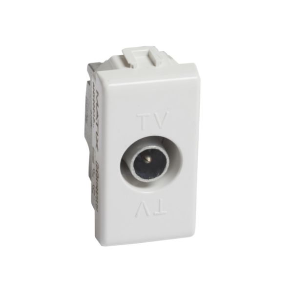 Star coaxial socket for single-user aerial systems