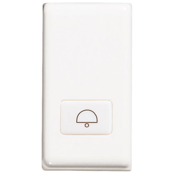 Key cover with symbol ringtone illuminated - antibacterial - white