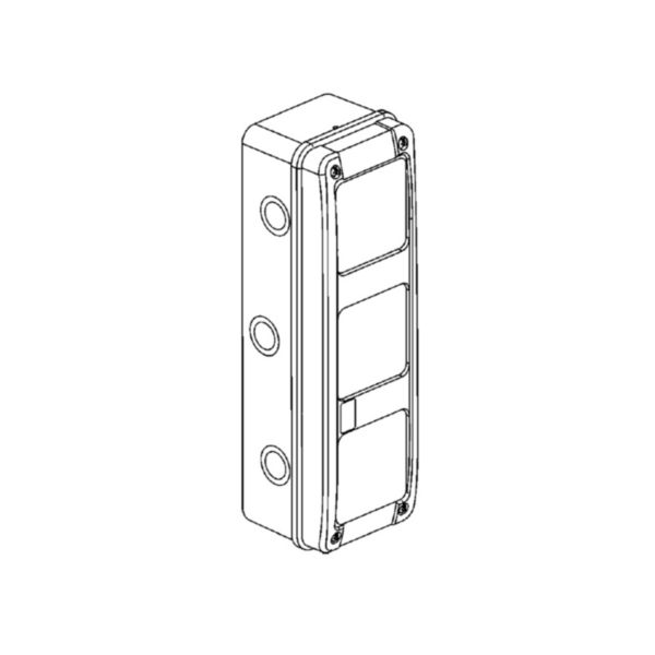 Vertical multifunction box for IDROBOARD 2x12 or 2x18 modules