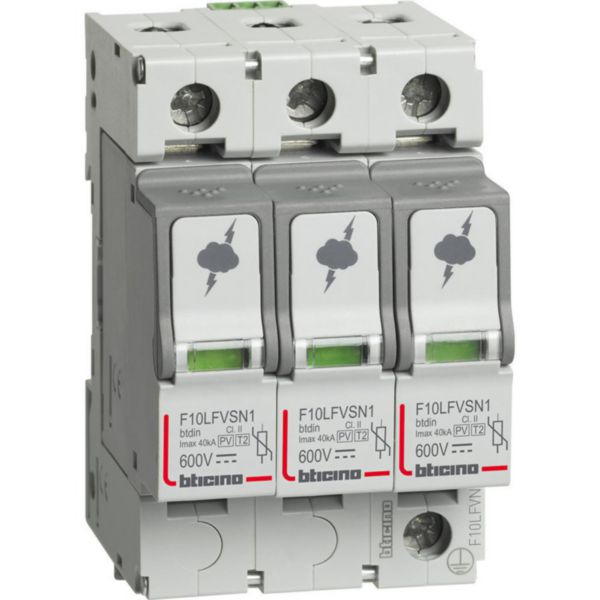 SPD for photovolatic applications at 600Vdc - 3P - Imax=40kA - Up=2.5kV - Uc=720Vac - 3 modules