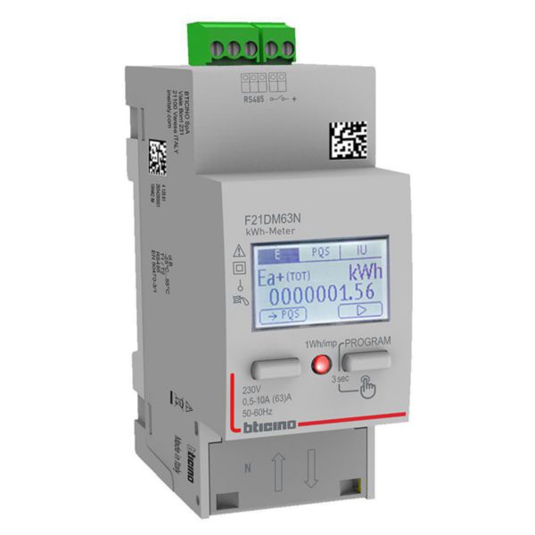 Single-phase meter for direct connection - output at pulse