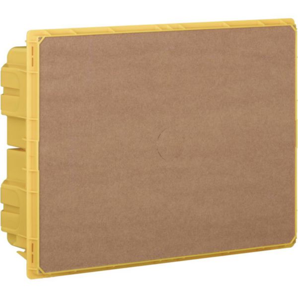 Flush-mounting box (yellow) 12 modules for LINEA SPACE and E215 series switchboards