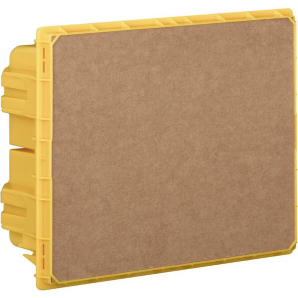 Flush-mounting box (yellow) 8 modules for LINEA SPACE and E215 series switchboards