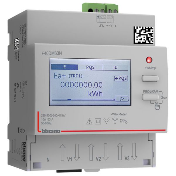 Three-phase meter for direct connection - ouput at pulse