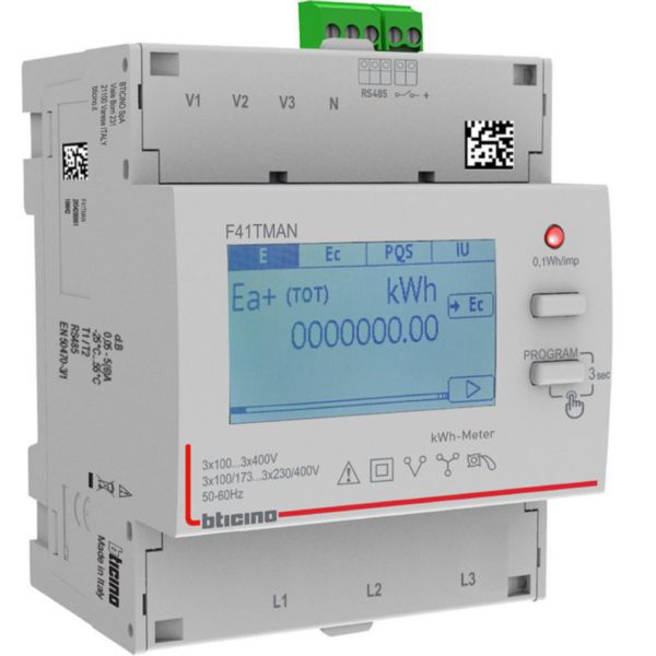 Three-phase meter for TA connection