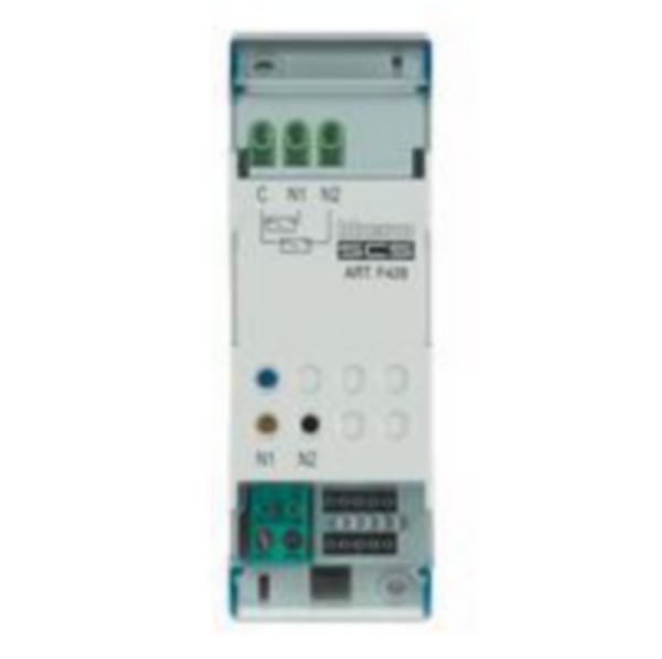 Module control interface with 2 independent contacts for the control of 2 actuators.