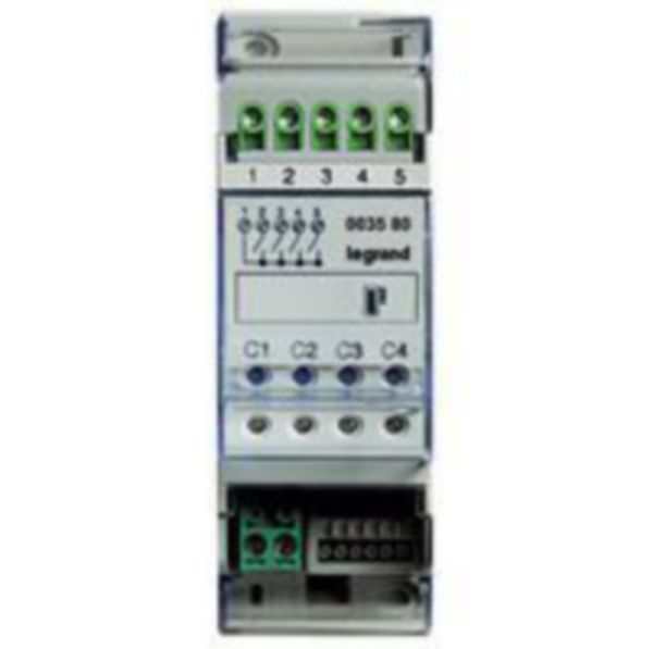 4 relay actuator for resistive load or motor valves, pumps and fan-coil.