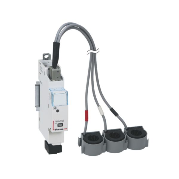 Three-phase measure module with toroids for current up to 125A
