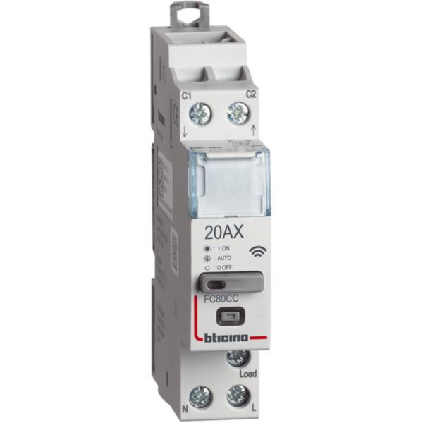 Smart DIN contactor suitable for controlling single-phase loads