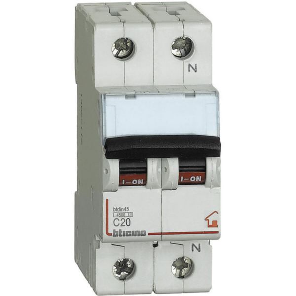 BTDIN RS - 1P+N Mcb curve C - 4.5kA - 230V - In=20A