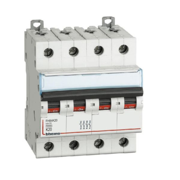 BTDIN100 - 4P Mcb curve K - In= 20A - Icn= 10kA - Vn= 400Vac