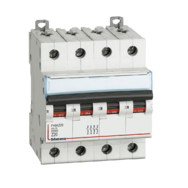 BTDIN100 - 4P Mcb curve Z - In= 20A - Icn= 10kA - Vn= 400Vac