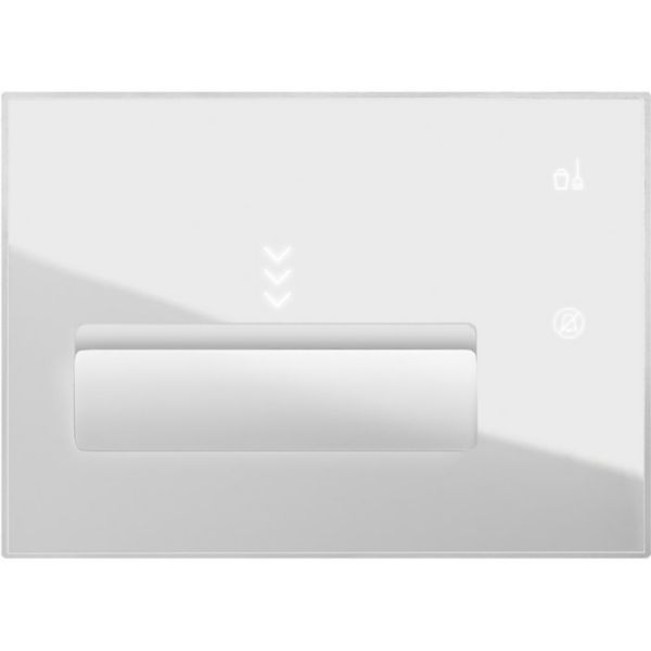 White base touch badge holder, Premium line in BUS-SCS with RID reader for hotel room power supply.