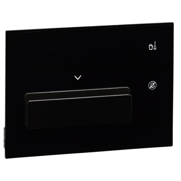 Advanced  Black touch badge holder, Premium line in BUS-SCS with RID reader for hotel room power supply.
