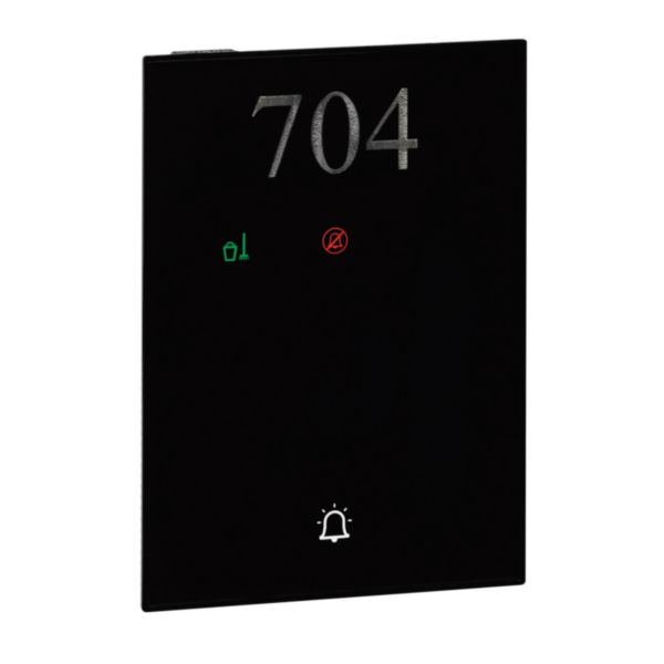 Outside the door indicator (Black color), in plastic material