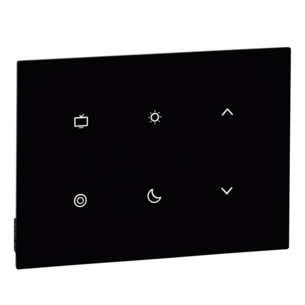 6-scenario control device touch, plastic material (Black color)