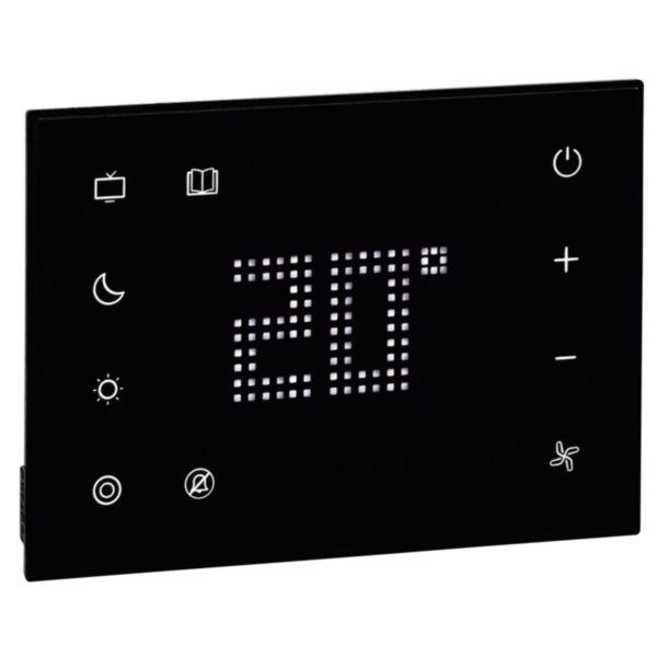 Digital temperature probe with display (Black color) + 6 Touch controls