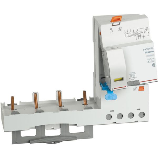 Earth leakage module 4P - type F - In= 63A - Idn= 30mA - Vn= 400Vac