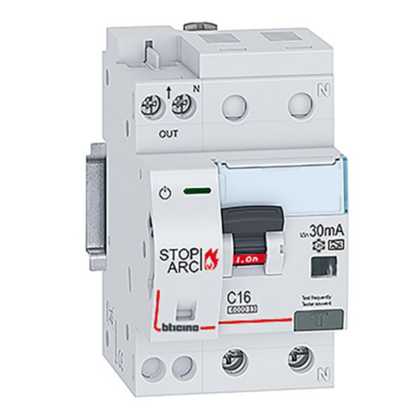 BTDIN Stop Arc with Rcbo 1P+N In= 10A, Idn 0,03A, Vn= 230/240Vac, Icn 10kA, curve C, type AC