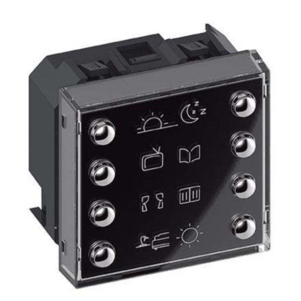 Control with 8 KEYS for control Light, automation, sound system, scenario control.