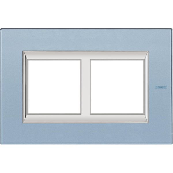 Rectangular cover plate 2x2P 57mm