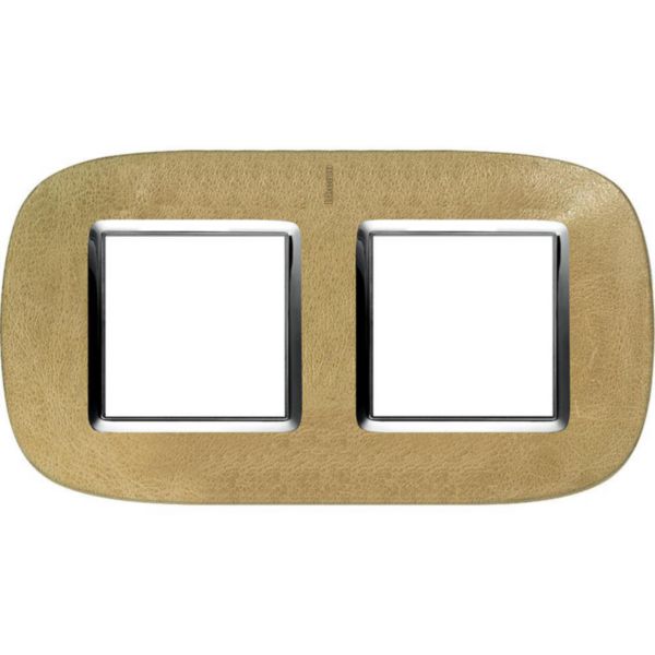Elliptical cover plate 2x2P 71mm