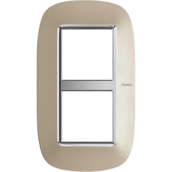Elliptical cover plate 2x2P 71mm