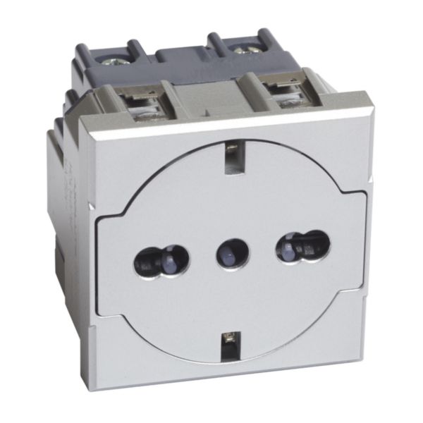 Flat socket German and Italian standard