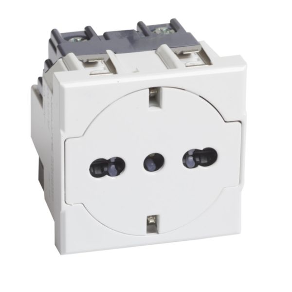Flat socket German and Italian standard