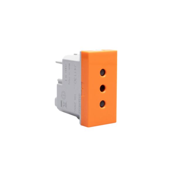 Italian standard P11 socket outlets. 2P+E 10 A 250 Va.c.