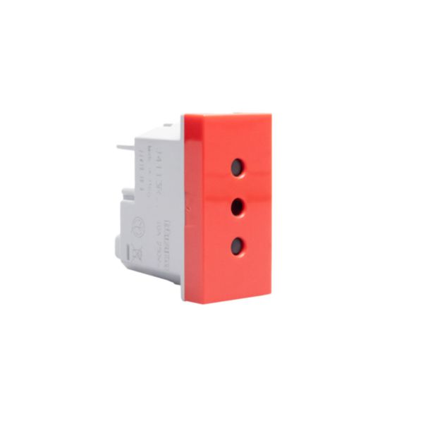 Italian standard P11 socket outlets. 2P+E 10 A 250 Va.c.