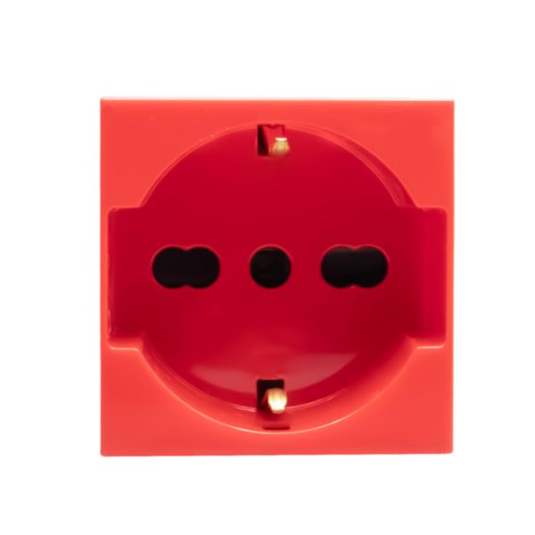 Italian standard P40 socket outlets. 2P+E 10 A and 16 A 250 Va.c. 