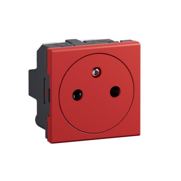 French/Belgian standard socket 2 P+E 16 A 250 V - flat