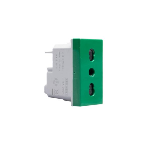 Italian standard P17/11 socket outlets. 2 P+E 16 A 250 Va.c. 