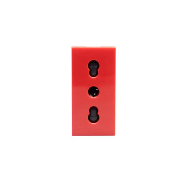 Italian standard P17/11 socket outlets. 2 P+E 16 A 250 Va.c. 