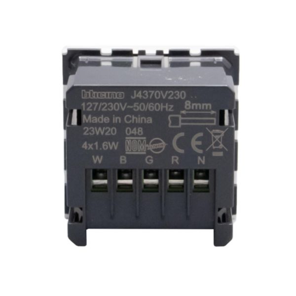 Flush light indicator unit. Power supply 127/230 Va.c. 