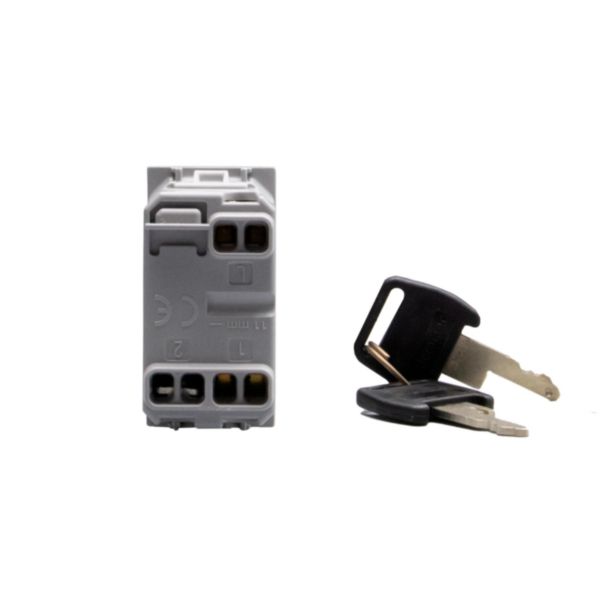 2-way switch 10 AX - 250 Va.c. with key 