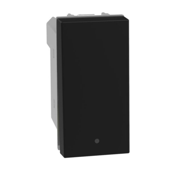 Pushbutton with 1 changeover contact 10 A 250 Vac - 1P (NO) / 1P (NC), lightable