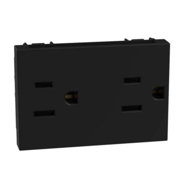 American standard universal duplex socket outlets 2P+E 15 A - 127/250 Va.c.
