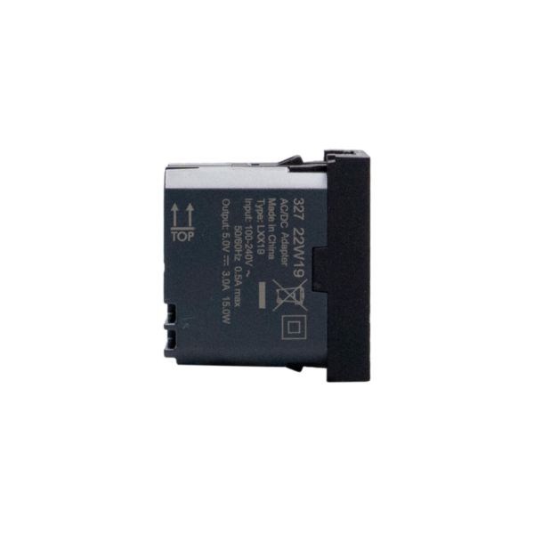 Double USB charger - 2 x Type-A - 5 V= - 3 A - 15 W 