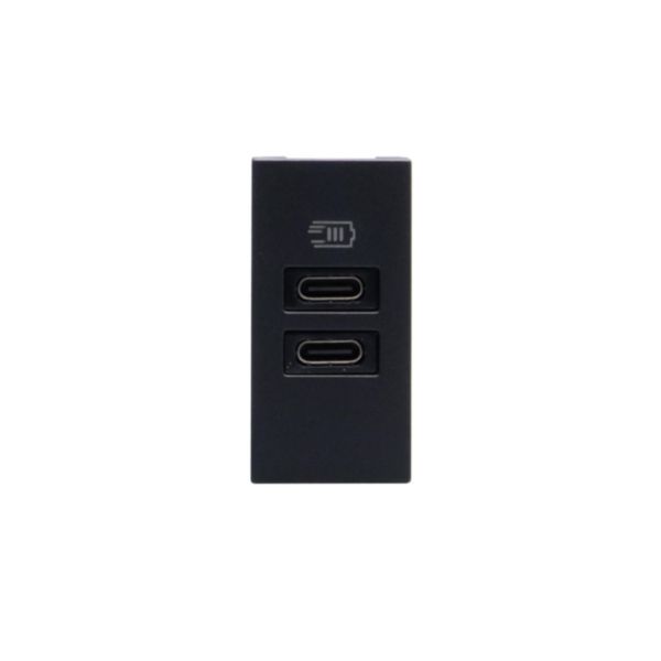 Double USB charger - 2 x Type-C - 5 V= - 3 A - 15 W