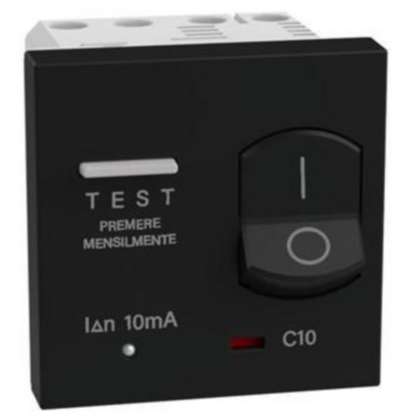 Automatic earth-leakage circuit breakers. - In 10 A - Vn 230 Va.c. - IΔn 30 mA 